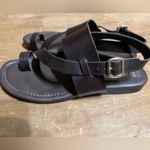 brown sandals